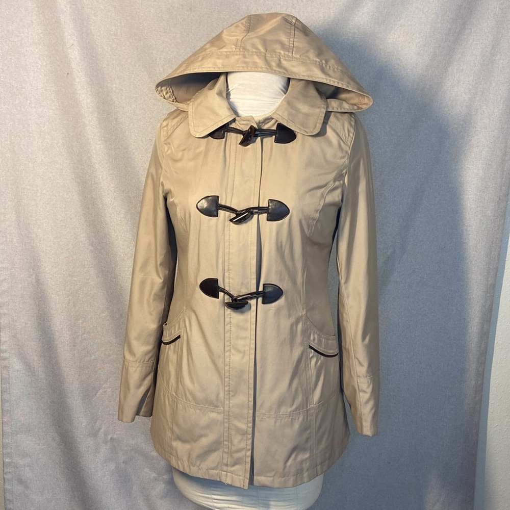 LBD Laundry by Design Toggle Hooded Women's Rain Coat/ Jacket. Size S